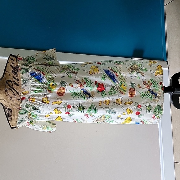 J crew haiwaiian off shoulder size 4 dresd - Picture 1 of 4